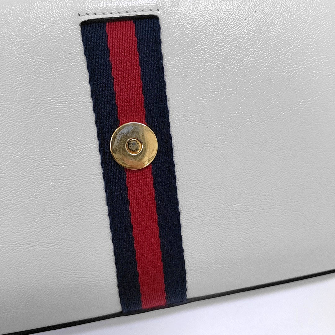 Authenticated pre-owned  Rajah Small Calfskin White - Shoulder Bag at Looply