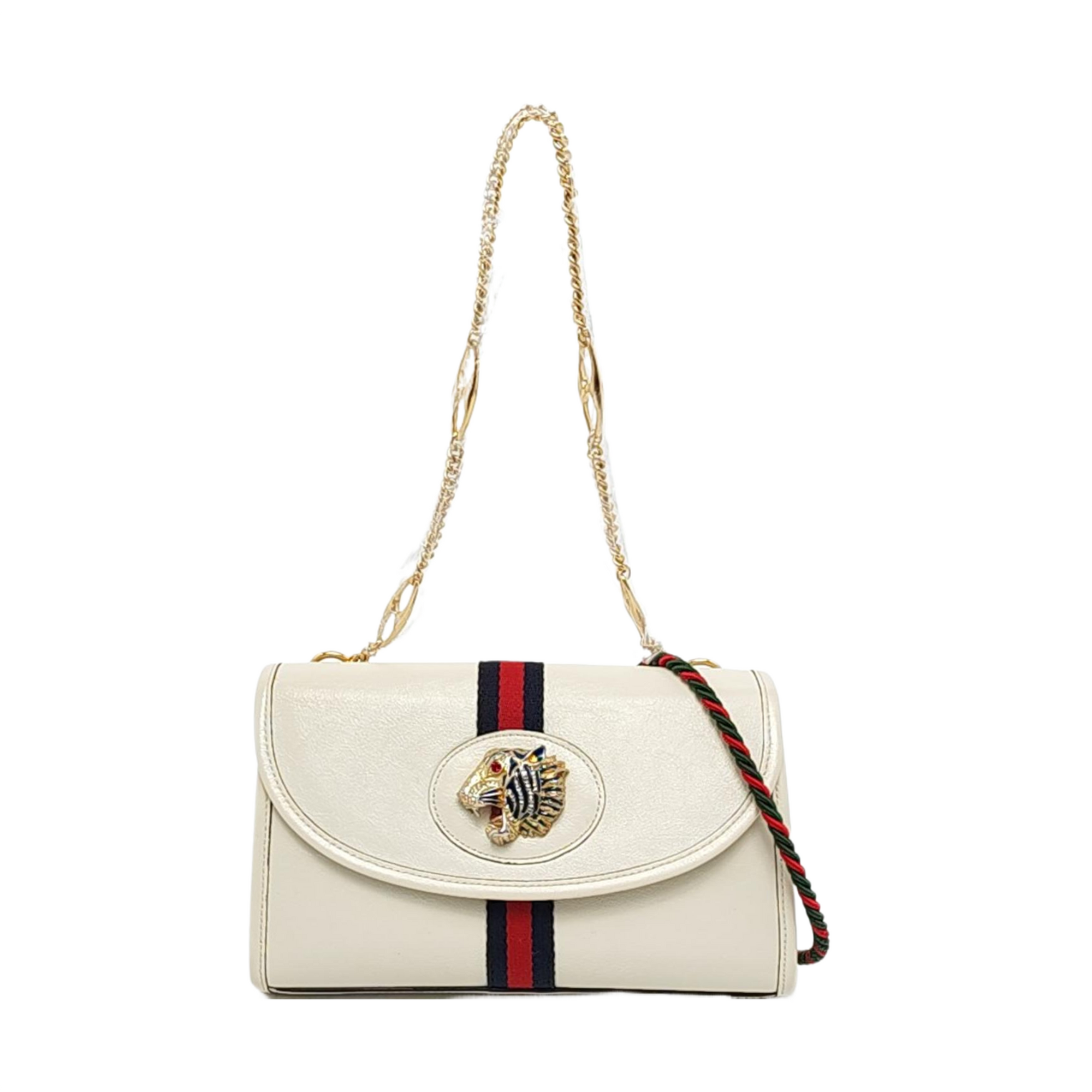 Authenticated pre-owned  Rajah Small Calfskin White - Shoulder Bag at Looply