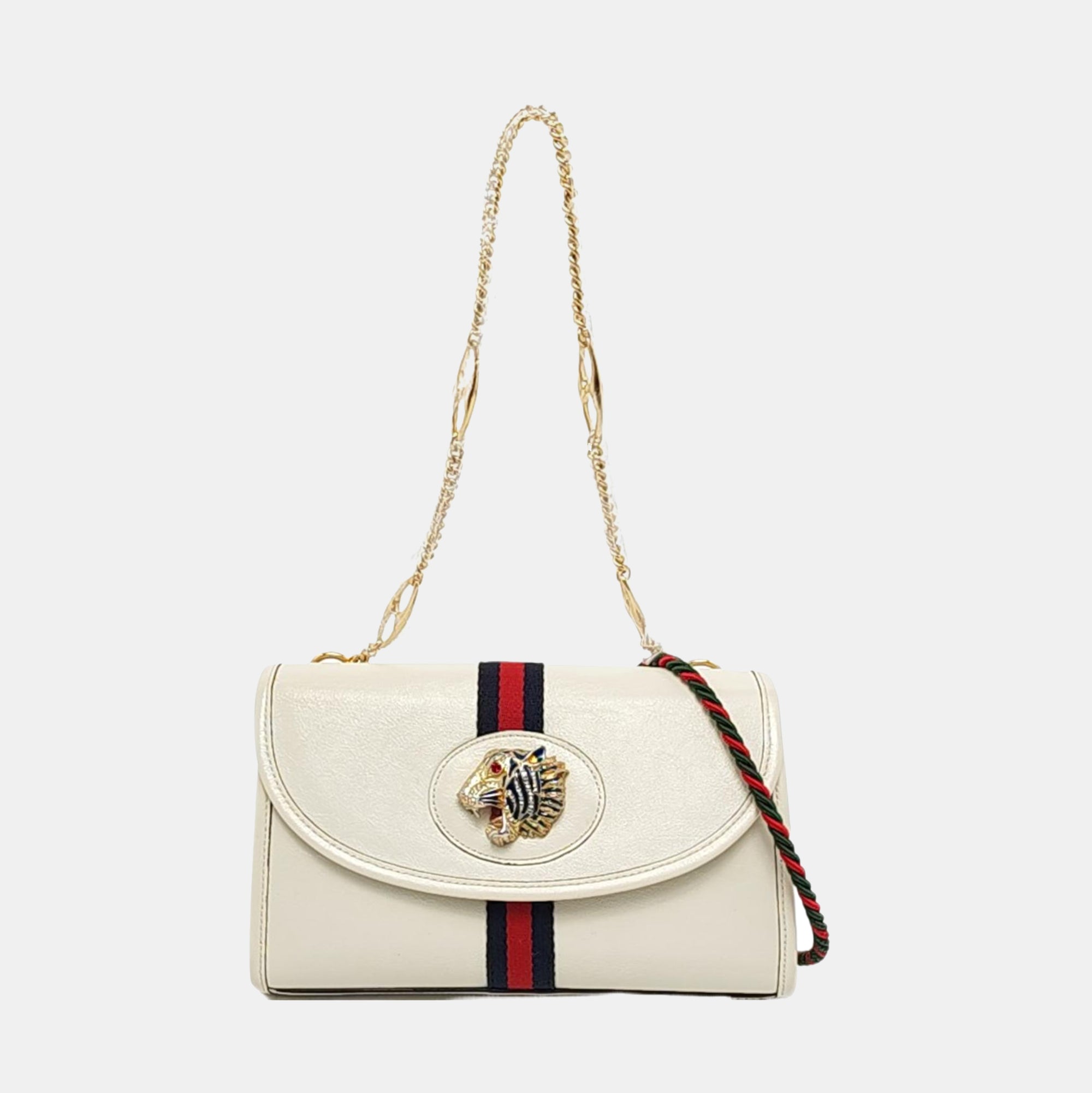 Authenticated pre-owned  Rajah Small Calfskin White - Shoulder Bag at Looply