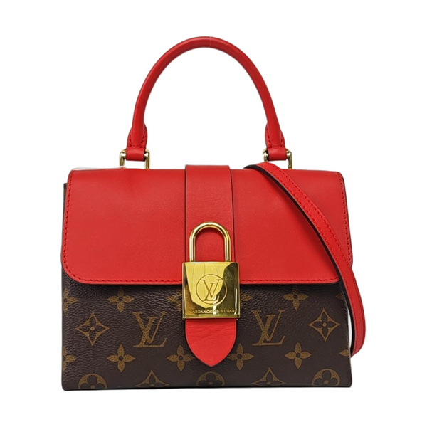 Authenticated pre-owned  Locky BB Monogram Coated Canvas Red - Crossbody Bag at Looply