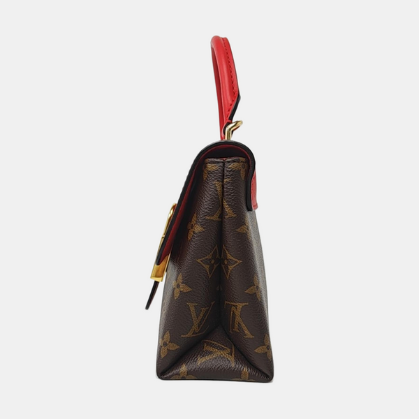 Authenticated pre-owned  Locky BB Monogram Coated Canvas Red - Crossbody Bag at Looply