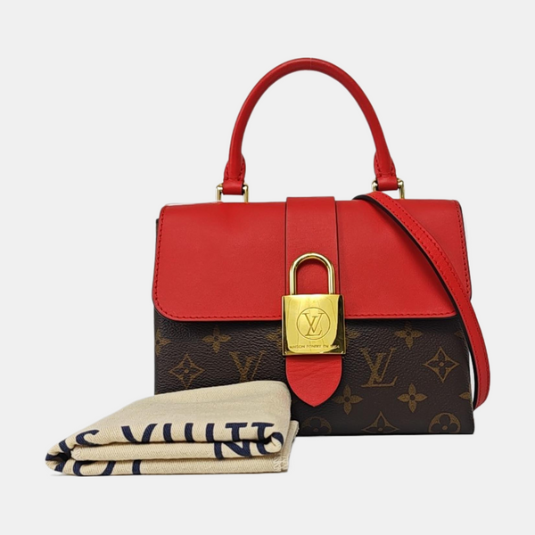 Authenticated pre-owned  Locky BB Monogram Coated Canvas Red - Crossbody Bag at Looply