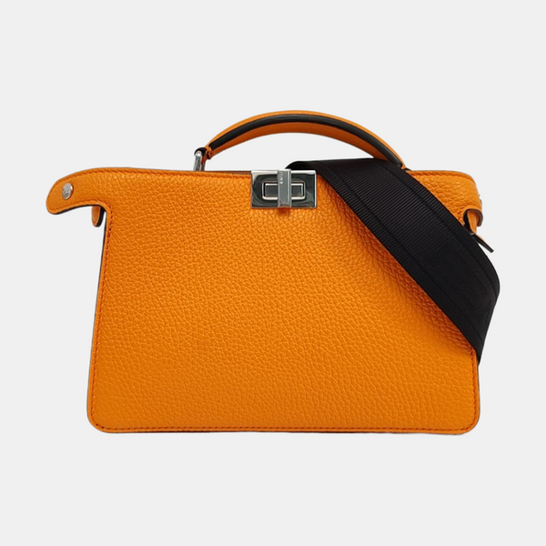 Authenticated pre-owned  Peekaboo  Essential Calfskin Orange - Shoulder Bag at Looply