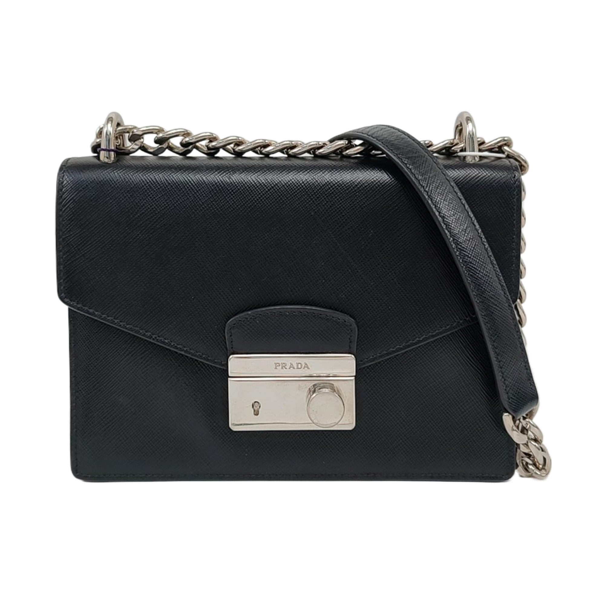 Authenticated pre-owned  Sound Bag Calfskin Black - Shoulder Bag at Looply