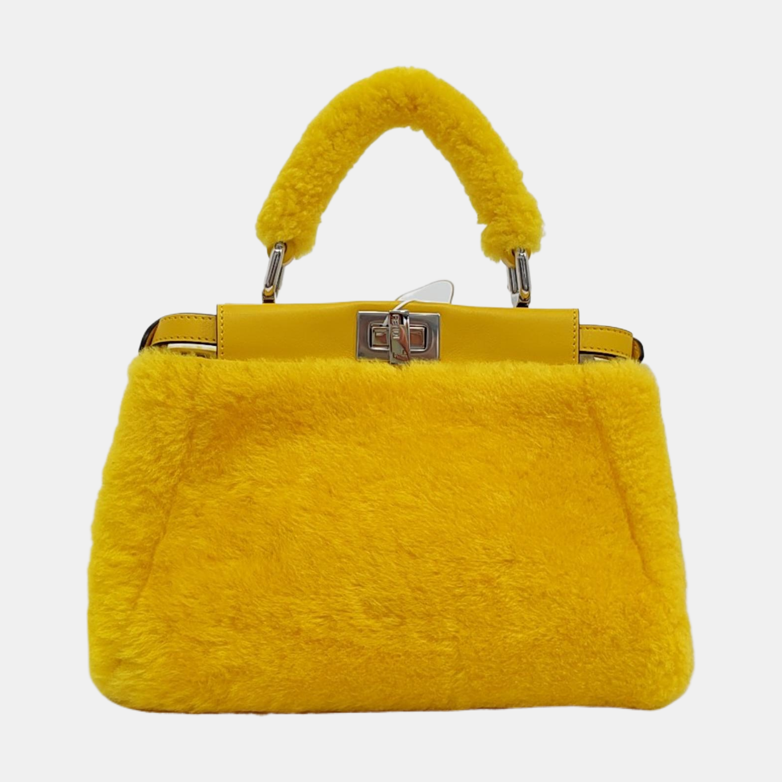Authenticated pre-owned  Peekaboo Mini Fur Yellow - Shoulder Bag at Looply