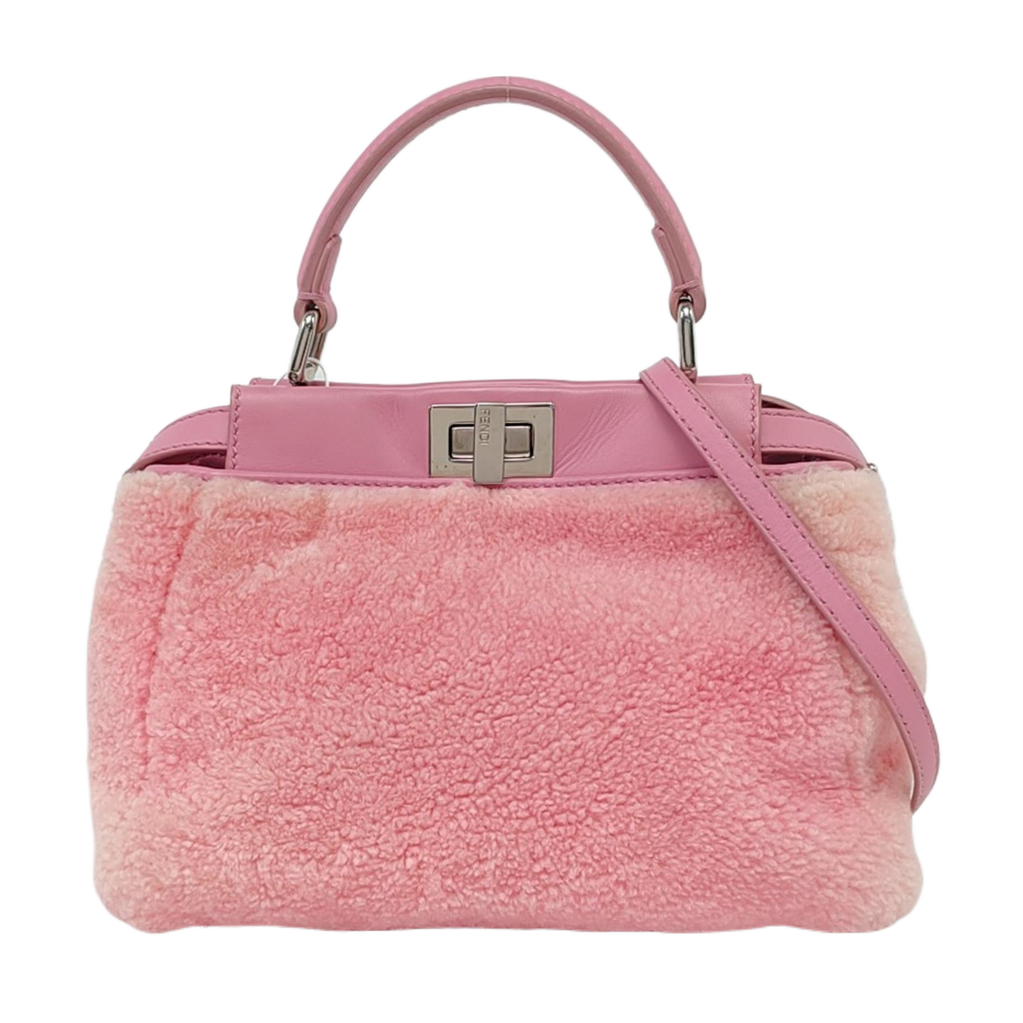 Authenticated pre-owned  Peekaboo Mini Fabric Pink - Crossbody Bag at Looply