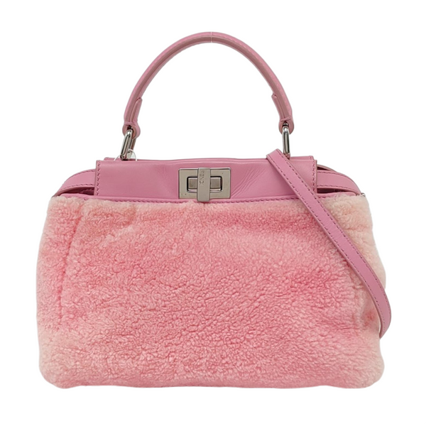 Authenticated pre-owned  Peekaboo Mini Fabric Pink - Crossbody Bag at Looply