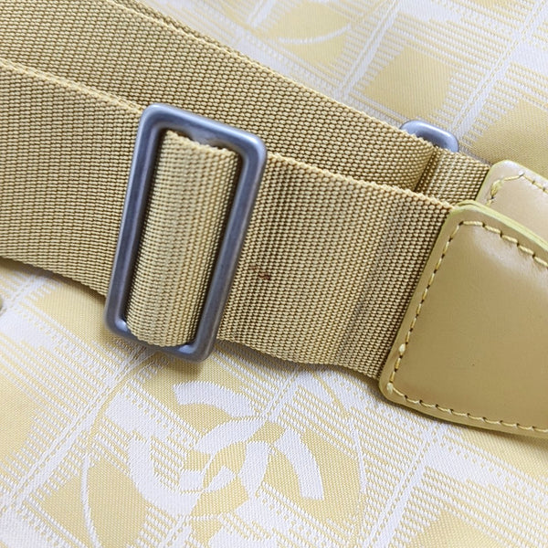 Authenticated pre-owned  Chanel Travel Line Fabric Yellow - Shoulder Bag at Looply