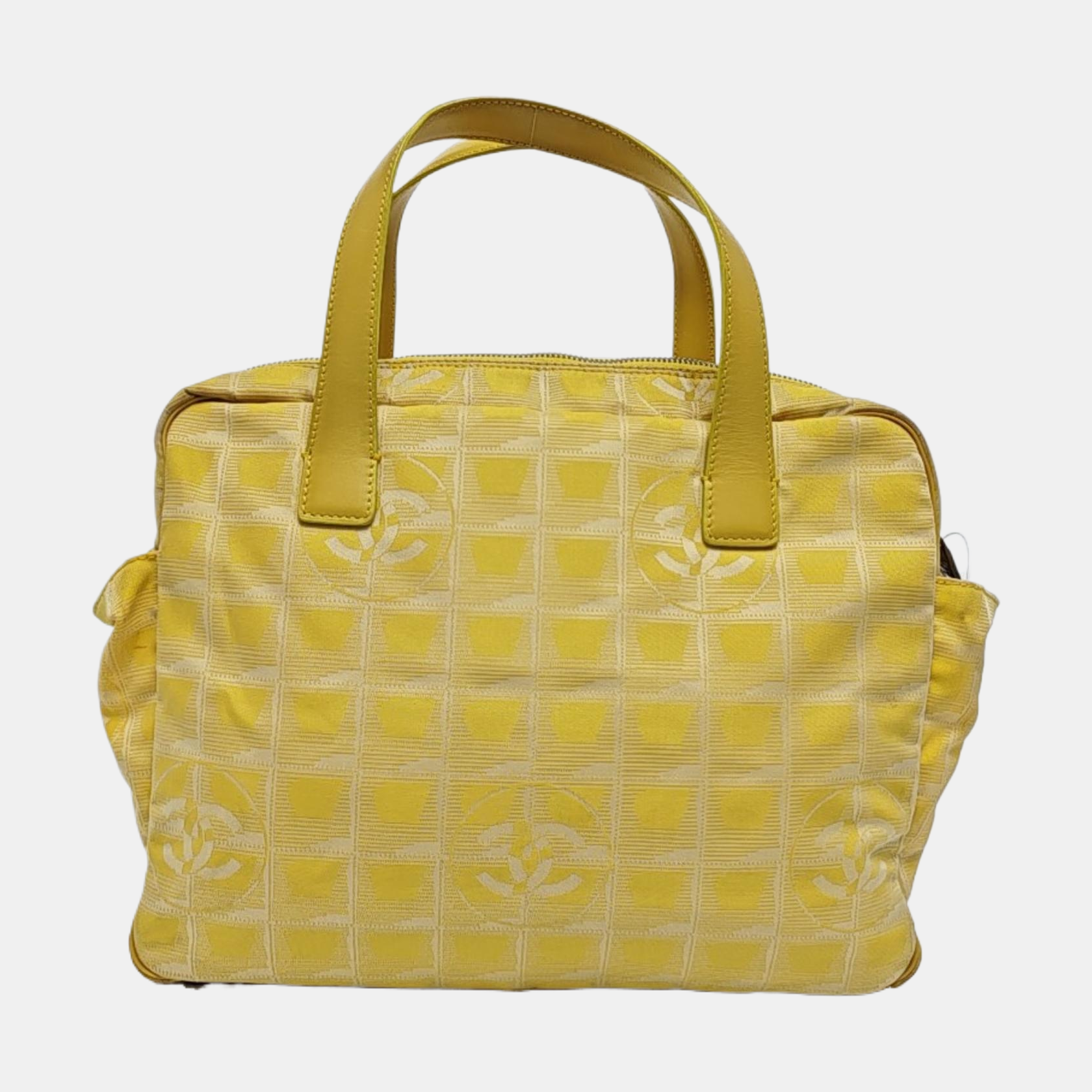 Authenticated pre-owned  Chanel Travel Line Fabric Yellow - Shoulder Bag at Looply