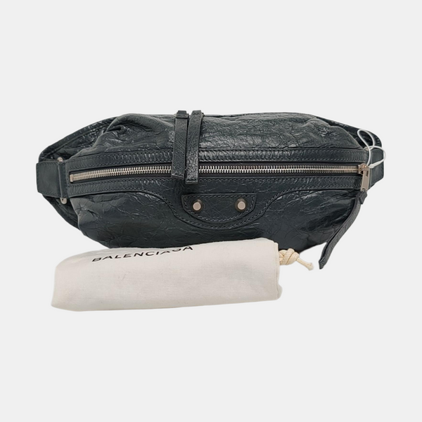 Authenticated pre-owned  Classic City Lambskin Gray - Belt Bag at Looply