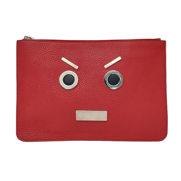 Authenticated pre-owned  Monster Calfskin Red - Clutch at Looply