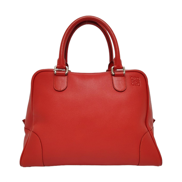 Authenticated pre-owned  Amazona Calfskin Red - Top Handle Bag at Looply