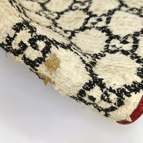 Authenticated pre-owned  Rajah Large Monogram Wool Beige - Top Handle Bag at Looply