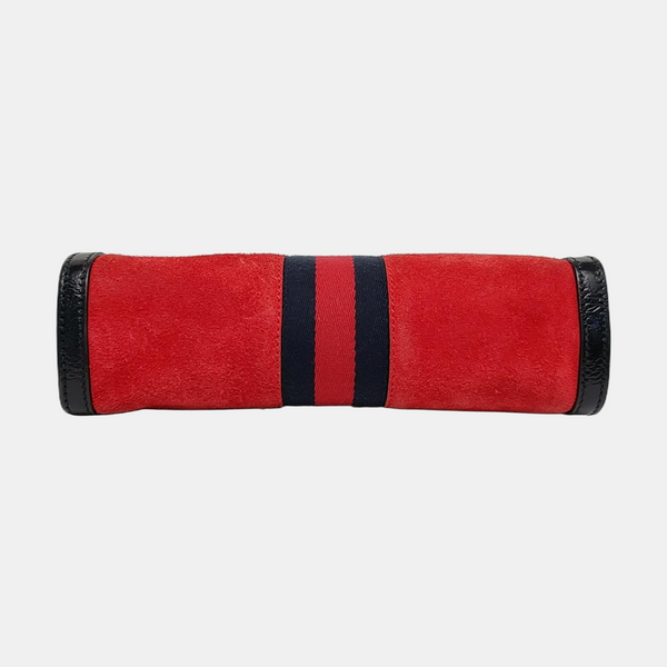 Authenticated pre-owned  Ophidia Small Monogram Suede Red - Shoulder Bag at Looply