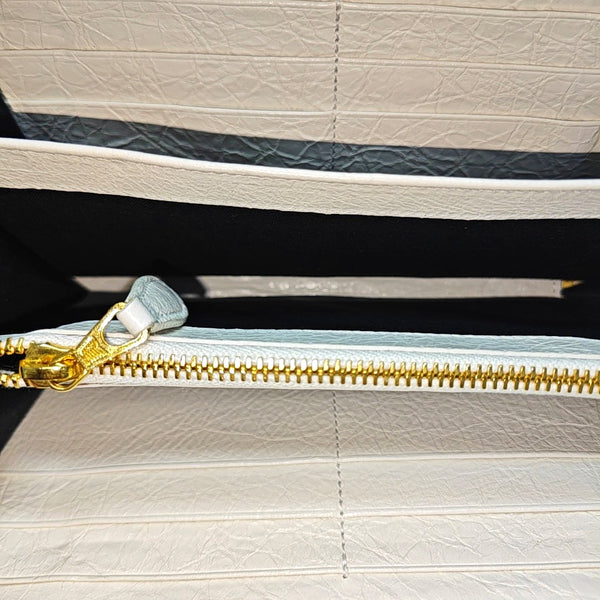 Classic City Lambskin White Wallet