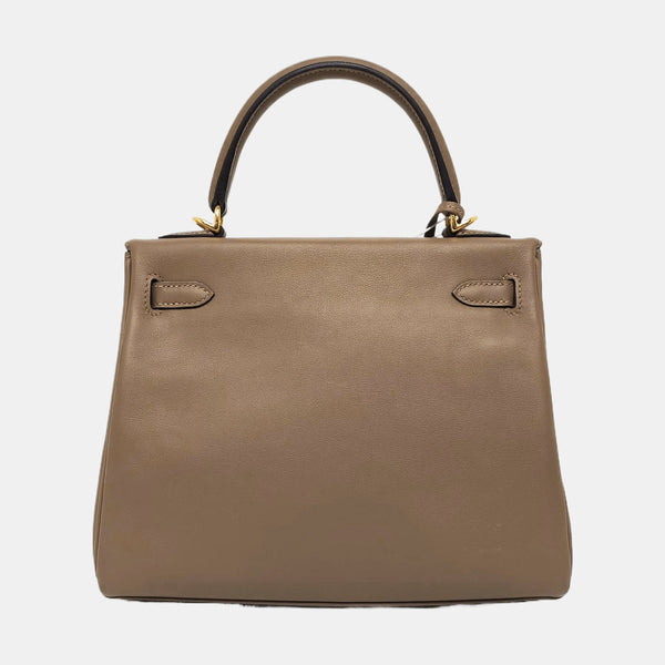Authenticated pre-owned  Kelly 25 Swift Beige - Shoulder Bag at Looply