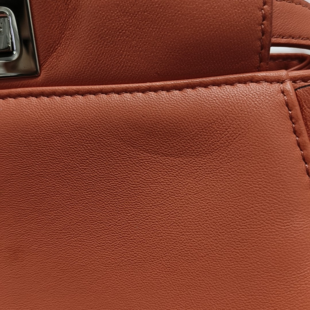 Authenticated pre-owned  Peekaboo Calfskin Orange - Crossbody Bag at Looply