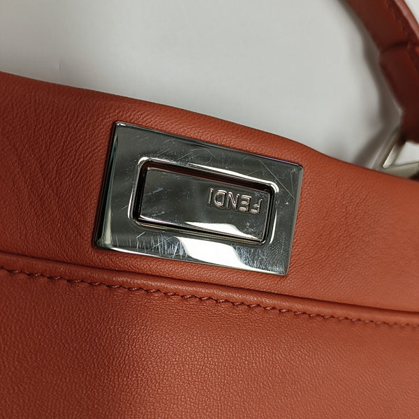 Authenticated pre-owned  Peekaboo Calfskin Orange - Crossbody Bag at Looply