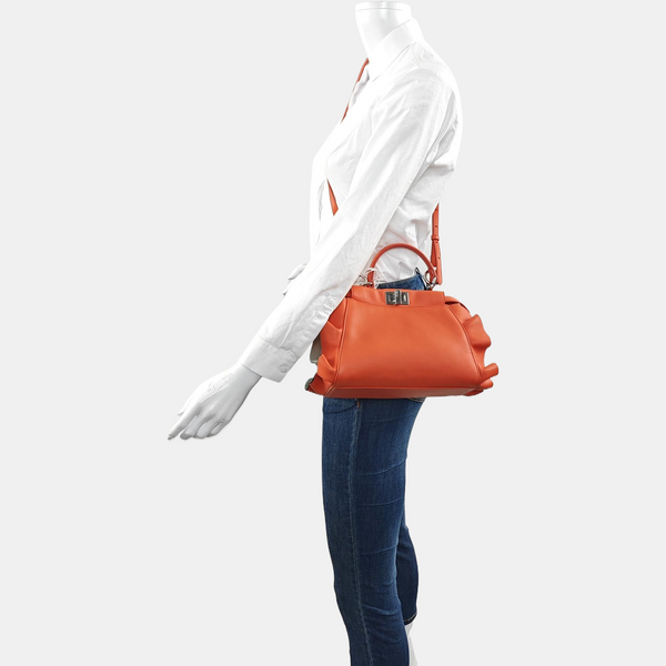 Authenticated pre-owned  Peekaboo Calfskin Orange - Crossbody Bag at Looply