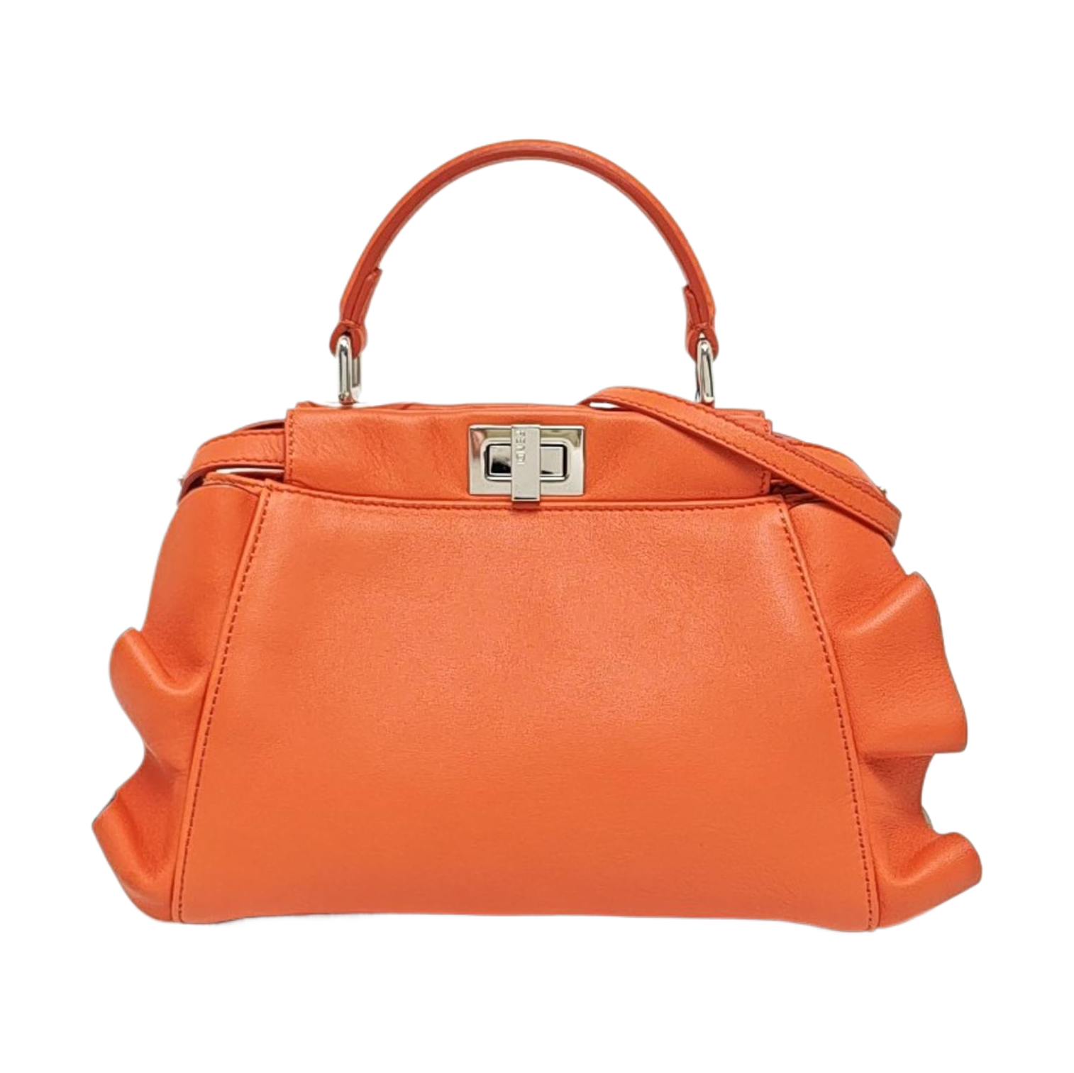 Authenticated pre-owned  Peekaboo Calfskin Orange - Crossbody Bag at Looply