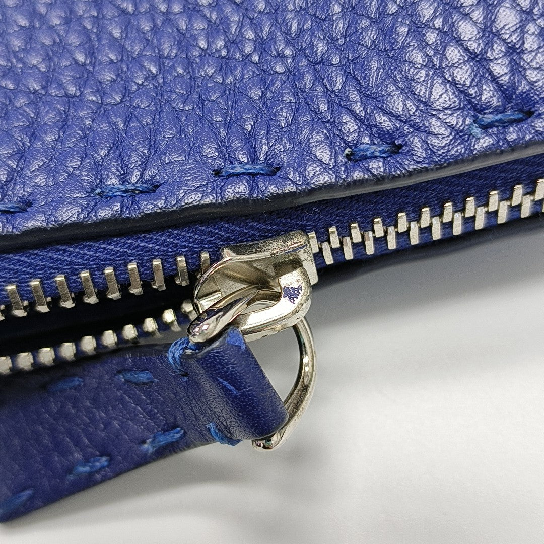 Authenticated pre-owned  Peekaboo Calfskin Blue - Top Handle Bag at Looply