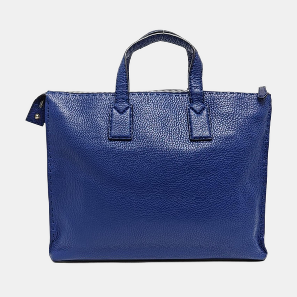 Authenticated pre-owned  Peekaboo Calfskin Blue - Top Handle Bag at Looply