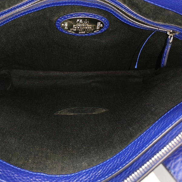 Authenticated pre-owned  Peekaboo Calfskin Blue - Top Handle Bag at Looply