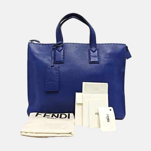 Authenticated pre-owned  Peekaboo Calfskin Blue - Top Handle Bag at Looply