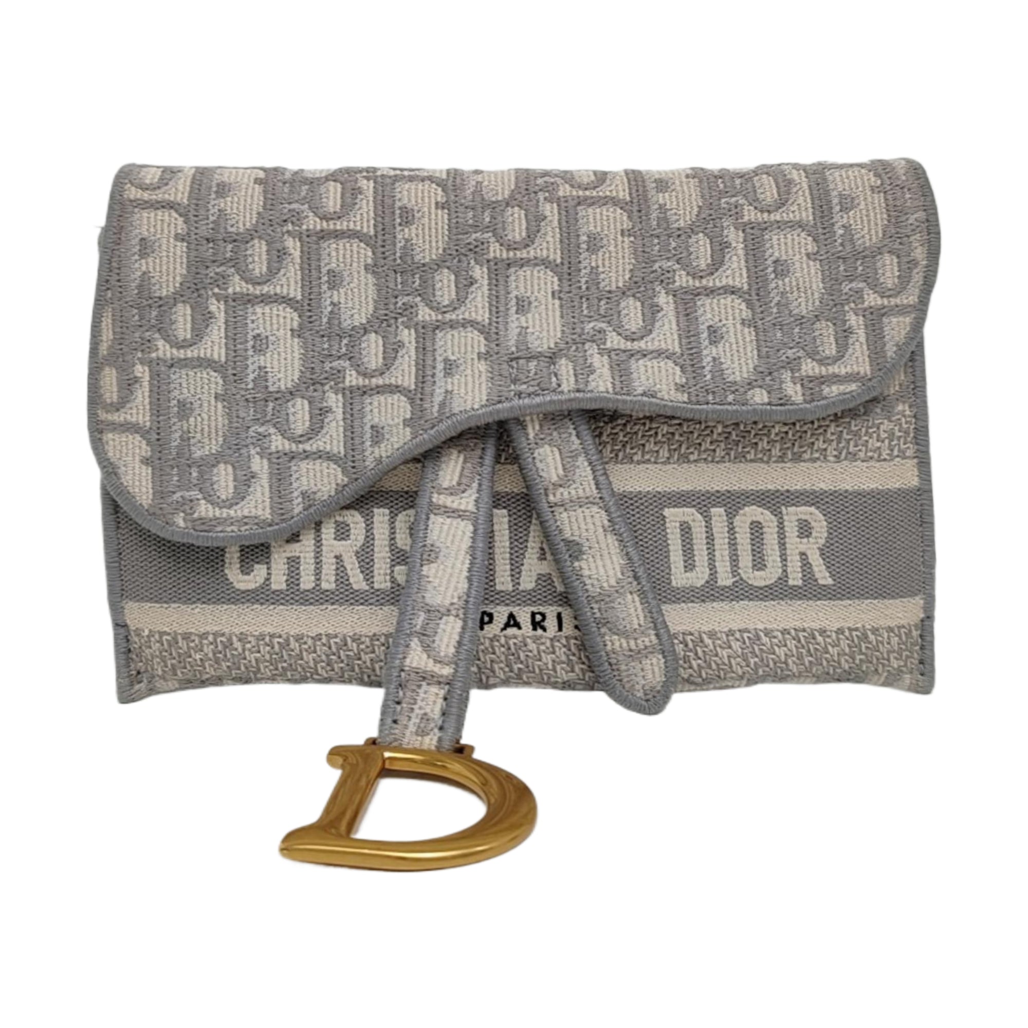 Authenticated pre-owned  Saddle Monogram Canvas Gray - Belt Bag at Looply