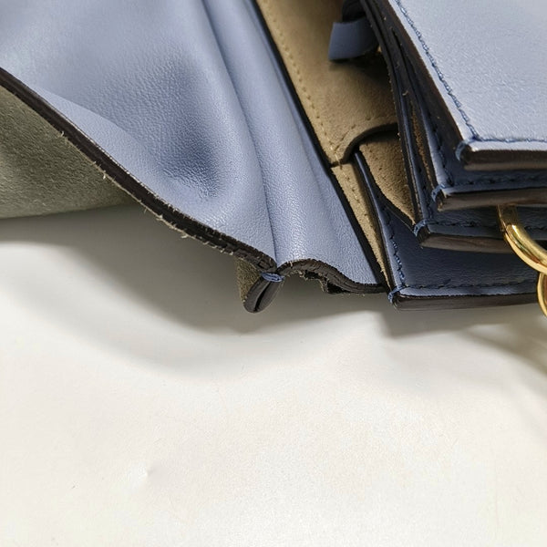 Authenticated pre-owned  Faye Medium Calfskin Blue - Shoulder Bag at Looply