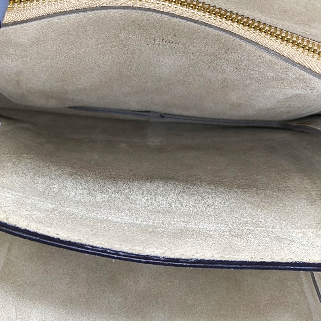 Authenticated pre-owned  Faye Medium Calfskin Blue - Shoulder Bag at Looply
