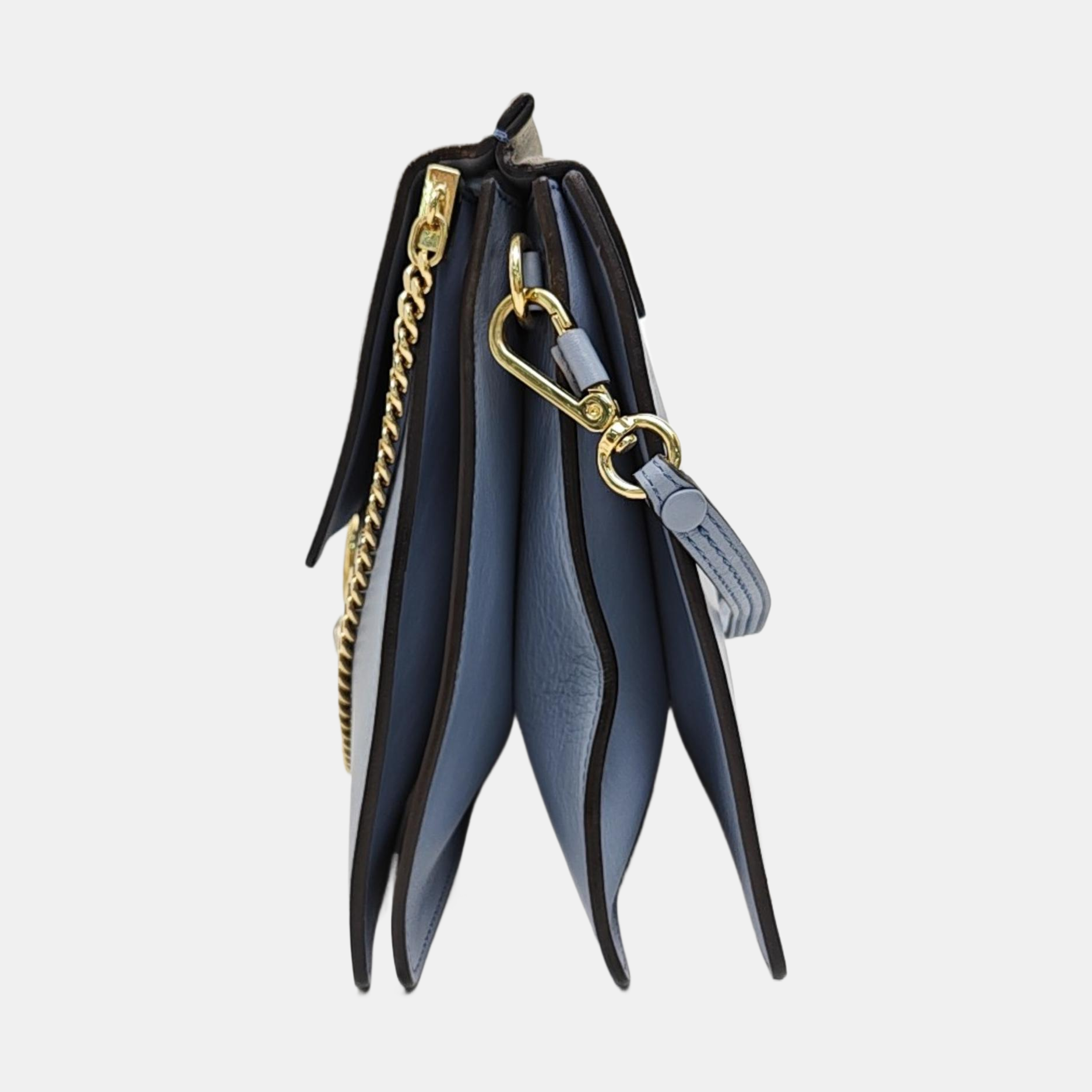Authenticated pre-owned  Faye Medium Calfskin Blue - Shoulder Bag at Looply