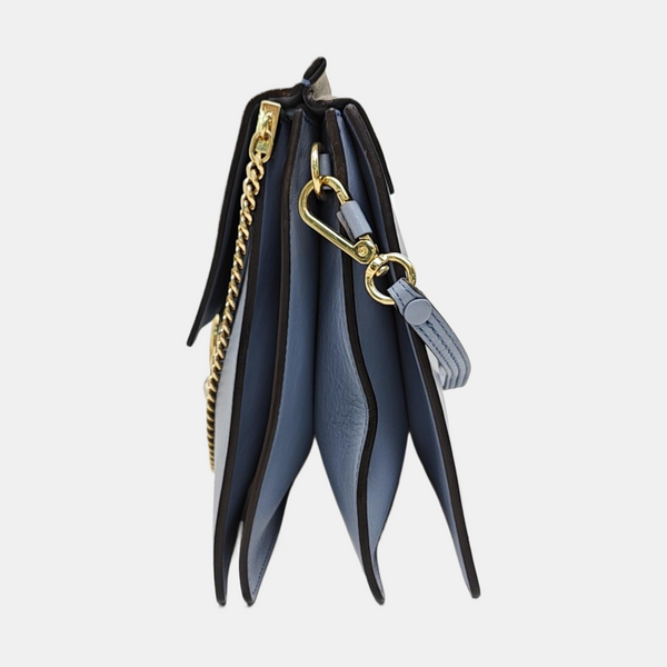 Authenticated pre-owned  Faye Medium Calfskin Blue - Shoulder Bag at Looply