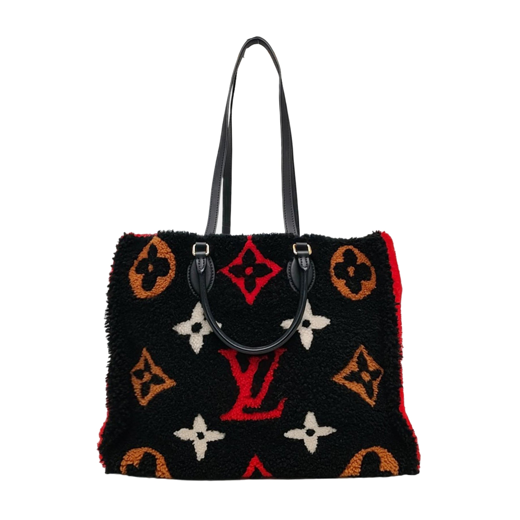 Authenticated pre-owned  Onthego GM Monogram Wool Black - Shoulder Bag at Looply