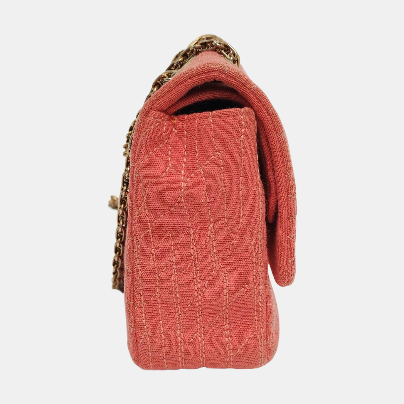 Authenticated pre-owned  2.55 Small Quilted Canvas Pink - Shoulder Bag at Looply
