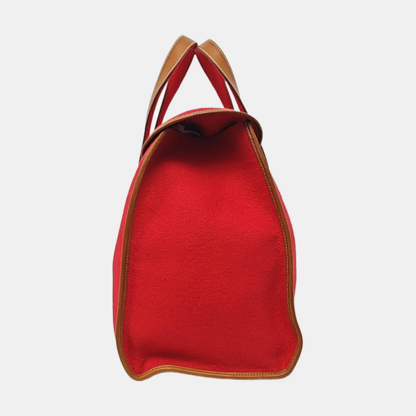 Authenticated pre-owned  Evelyne 38 Felt Red - Top Handle Bag at Looply