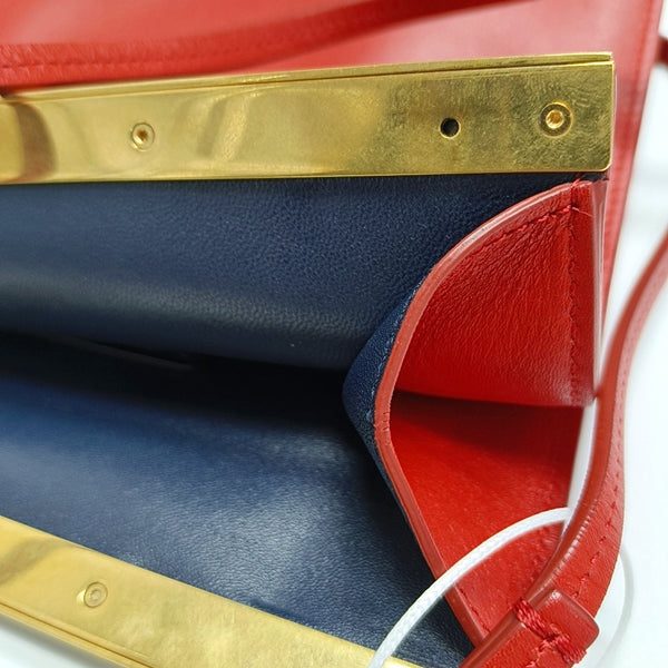 Authenticated pre-owned  Clasp Mini Calfskin Red - Crossbody Bag at Looply