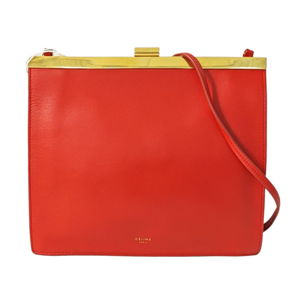 Authenticated pre-owned  Clasp Mini Calfskin Red - Crossbody Bag at Looply