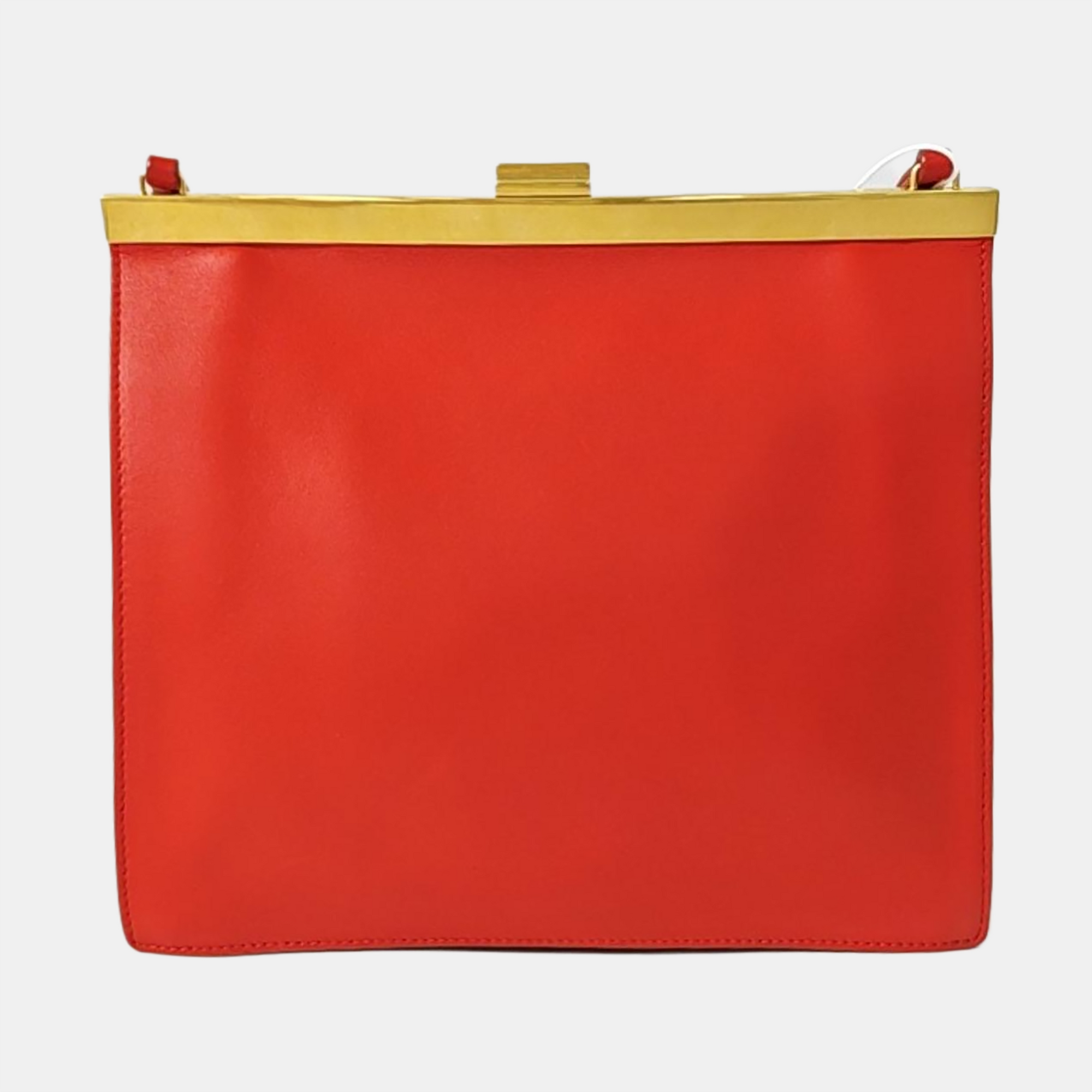 Authenticated pre-owned  Clasp Mini Calfskin Red - Crossbody Bag at Looply