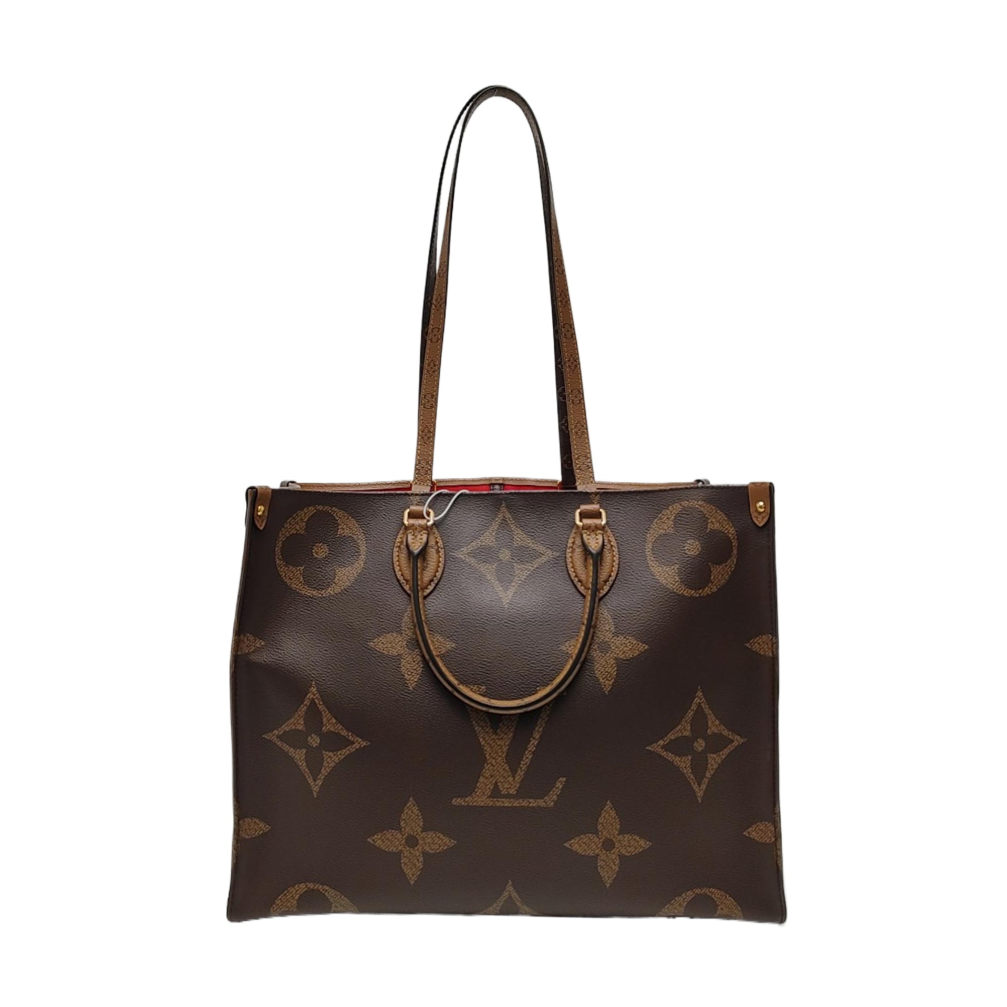 Authenticated pre-owned  Onthego GM Monogram Coated Canvas Brown - Shoulder Bag at Looply