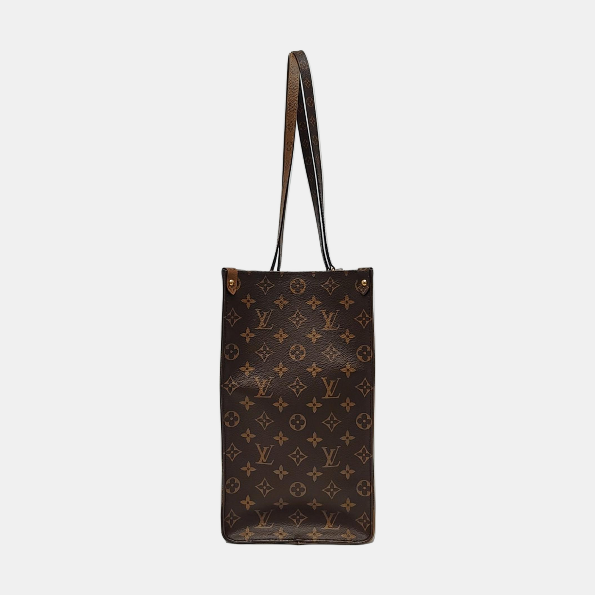 Authenticated pre-owned  Onthego GM Monogram Coated Canvas Brown - Shoulder Bag at Looply