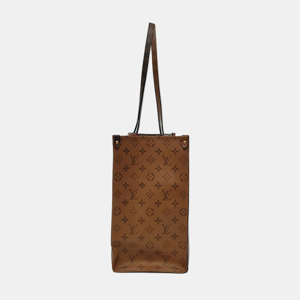 Authenticated pre-owned  Onthego GM Monogram Coated Canvas Brown - Shoulder Bag at Looply