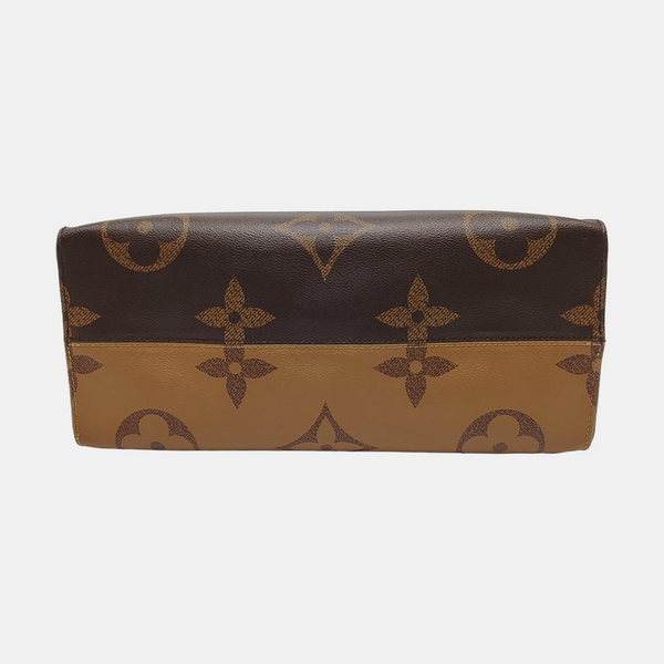 Authenticated pre-owned  Onthego GM Monogram Coated Canvas Brown - Shoulder Bag at Looply