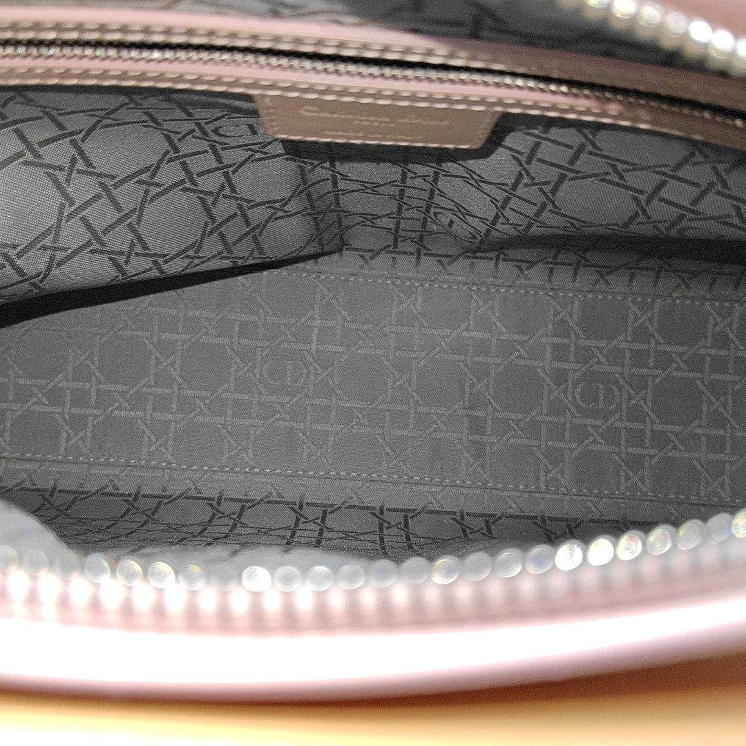 Lady Dior Large Cannage Patent Lambskin Yellow