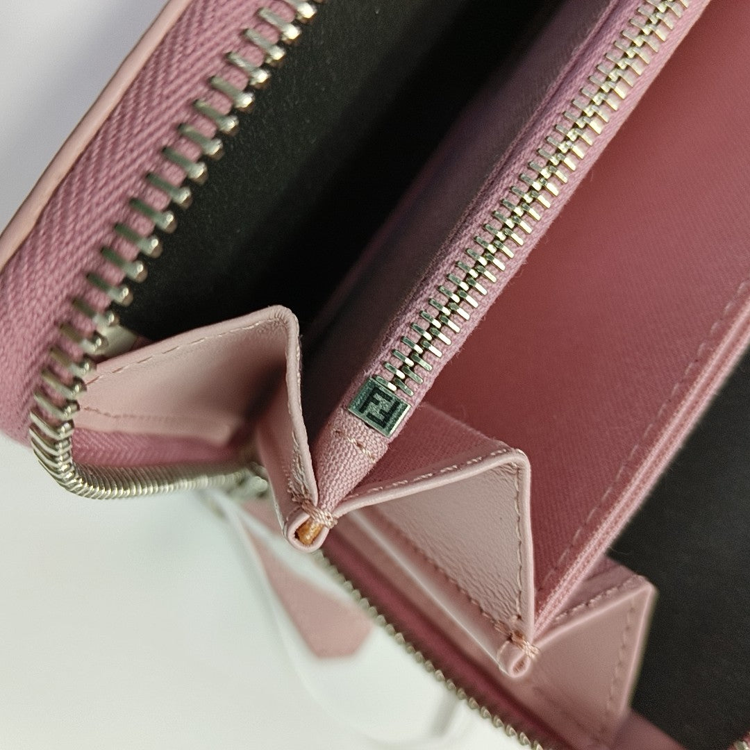 Authenticated pre-owned  Monster Calfskin Pink Wallet - Wallet at Looply