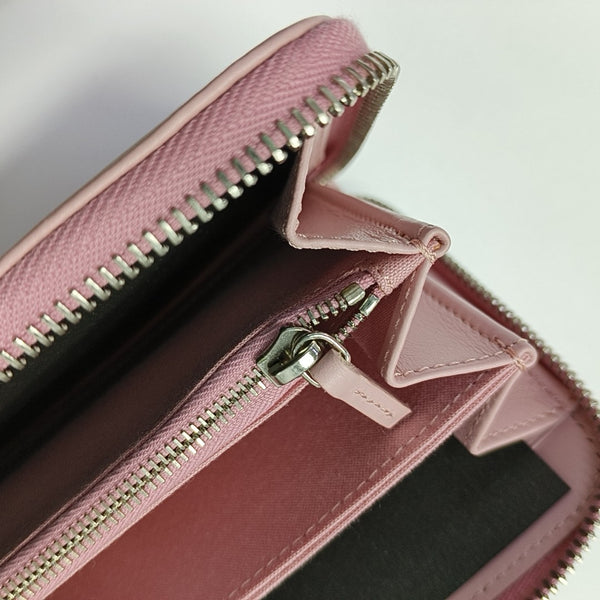 Authenticated pre-owned  Monster Calfskin Pink Wallet - Wallet at Looply