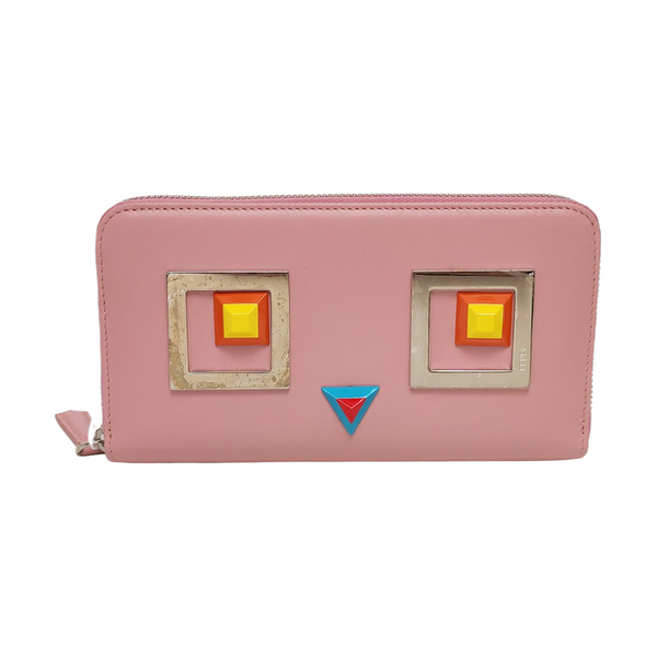 Authenticated pre-owned  Monster Calfskin Pink Wallet - Wallet at Looply