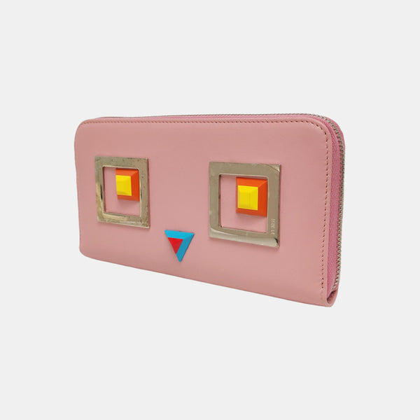 Authenticated pre-owned  Monster Calfskin Pink Wallet - Wallet at Looply