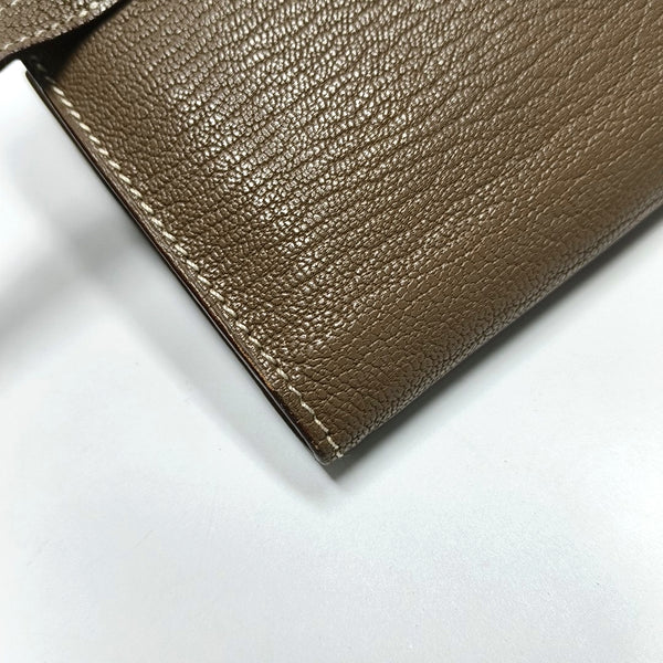 Authenticated pre-owned  Kelly Chèvre Mysore Gray Wallet - Wallet at Looply