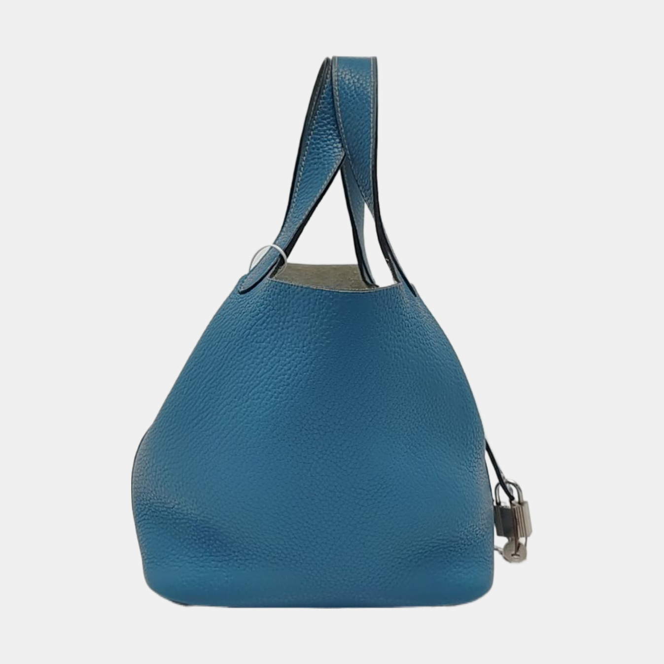 Authenticated pre-owned  Picotin Lock 18 Clemence Blue - Top Handle Bag at Looply